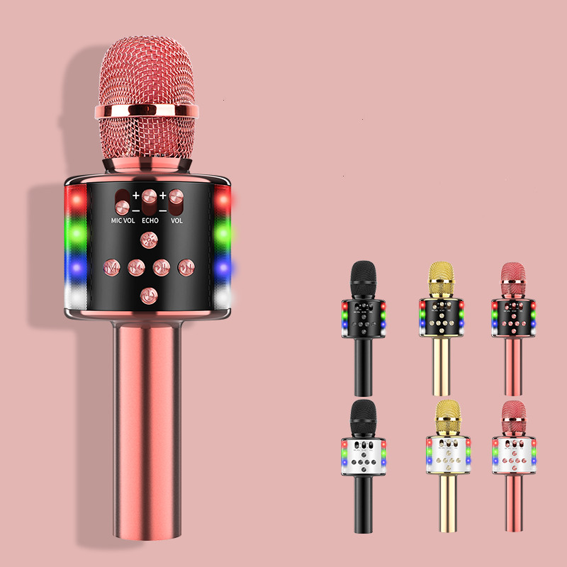 Портативный конденсаторный USB-микрофон для студии, караоке, беспроводной ручной микрофон для Youtube, детей