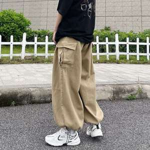 Pantalon Cargo Streetwear Homme Japonais Style Harajuku Droit Ample Tendance Rétro Hong Kong Léger Décontracté Printemps 2026 Jambe Large - Product Image 2