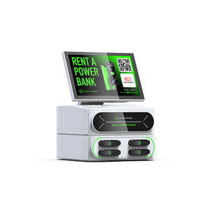 Station de <span class=keywords><strong>location</strong></span> Powerbank partage chargeur kiosque lecteur de carte POS Service de station de charge avec application logicielle avec lecteur de carte à rayures - Product Image 3