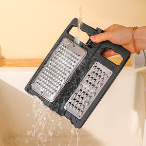 Custom Logo 4 in 1 <b>Kitchen</b> <b>Plastic</b> Fruit & Vegetable Cutter Slicer & Grater Flat Folds Gadgets for Cooking Vegetable Slicer - Product Image 3