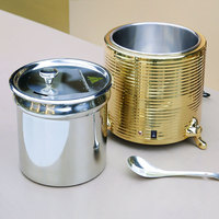 Marmite à soupe électrique commerciale de grande capacité 11L en acier inoxydable, baril isotherme pour soupe, idéal pour hôtels, restaurants, fêtes et buffets