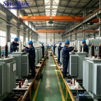 SinoShine Güç Trafosu Elektrik Ekipmanları MV&HV Trafoları 6.6/11/13.8kV Üç Fazlı Bakır Bobinli Trafolar