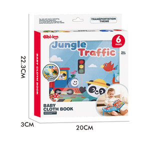 Nuevo y Excelente <span class=keywords><strong>Libro</strong></span> <span class=keywords><strong>de</strong></span> Tela para Bebés, Juguete con Temática <span class=keywords><strong>de</strong></span> <span class=keywords><strong>la</strong></span> <span class=keywords><strong>Selva</strong></span> y <span class=keywords><strong>el</strong></span> Tráfico, Ecológico, No Tóxico, Juguete <span class=keywords><strong>de</strong></span> Rompecabezas - Product Image 3