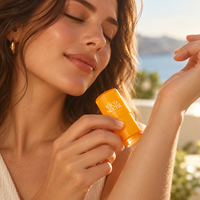 Stick de parfum à marque privée Tangerine Twist sans alcool, faible MOQ 500, tube de poche avec emballage de vente au détail pour marques de boutiques