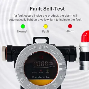 RTTPP Fixed Toxic And Combustible Gas Detector Industrial Sensitive Gas Alarm Monitor