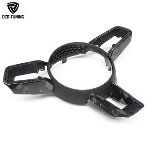 Embellecedor de volante de carreras de fibra de carbono forjado 992 decoración de afinación Interior de carbono seco para <span class=keywords><strong>Porsche</strong></span> Taycan Cayenne Panamera - Product Image 1