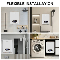Chauffe-eau automatique sans réservoir pour salle de bain, ensemble mitigeur de douche, 220V 6KW, Cameroun