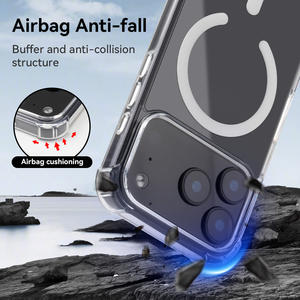 Étui de téléphone portable magnétique transparent antichoc de haute qualité personnalisé pour <span class=keywords><strong>iPhone</strong></span> 17 Pro Max - Product Image 5