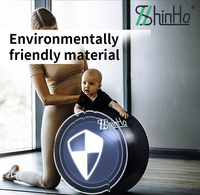Ballon de yoga et de Pilates Shinho Factory breveté anti-éclatement en PVC écologique pour l'exercice d'équilibre et la remise en forme en intérieur, conforme aux normes EU PPWR REACH