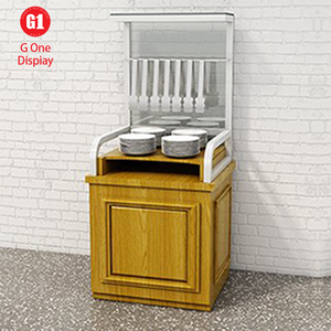 Comptoir de présentation de boulangerie moderne, vitrine de présentation de produits sucrés de luxe, vitrine de présentation de gâteaux, armoire de présentation réfrigérée - Product Image 3