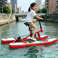 Vélo aquatique gonflable plat pour enfants, flotteur large à cadre en aluminium, haute pression, pliable, fabriqué en Chine par Lumark