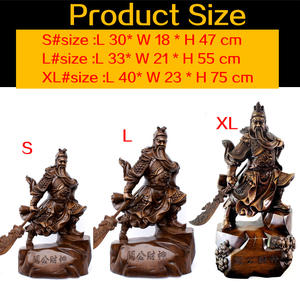 Résine Artisanat <span class=keywords><strong>Bouddha</strong></span> Statue Décor À La Maison Chinois Vieil Homme Statues Résine Artisanat Guan Yu Statue Dieu De La Richesse Ornements - Product Image 2