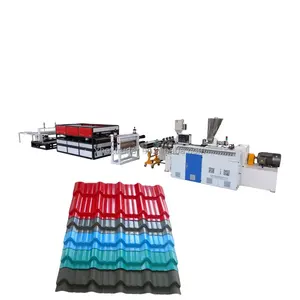 Plastic PVC Corrugated Glazed Roof Tile Sheet extruder making machine