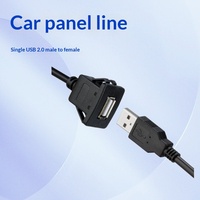 Câble d'extension USB étanche pour tableau de bord de voiture, exclusivité transfrontalière, avec conducteurs en cuivre, USB 2.0 Mâle-Femelle