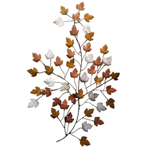 GOLDEN & WHITE SMALL LEAF TREE <b>WALL</b> <b>ART</b> - Product Image 1