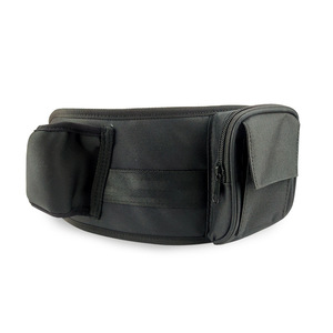 Sac de taille de course à pied pour hommes, noir, en tissu Oxford 600D, multifonctionnel pour sports de plein air, avec poche zippée pour téléphone et bouteille d'eau - Product Image 5