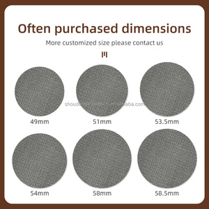 Filtro de café sinterizado de acero inoxidable 304, placa de filtro de café de grado alimenticio, pantalla de disco 49 51 53 58mm - Product Image 3