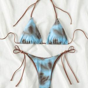 ชุดบิกินี่พิมพ์ลาย 2 ชิ้นสำหรับผู้หญิงขายดีที่สุด ชุดว่ายน้ำดีไซน์เนอร์สั่งทำพิเศษสำหรับฤดูร้อน พร้อมบราดันทรง ขายดีอันดับต้นๆ - Product Image 5