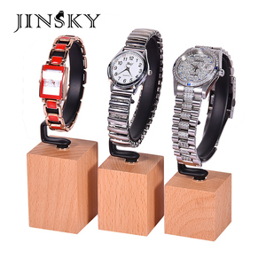 Soporte de exhibición de reloj de material de madera soporte de reloj de círculo C de alta calidad soporte de exhibición de reloj duradero - Product Image 2