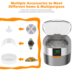 Nettoyeur à ultrasons numérique ODM 750 ml pour outils de manucure, commande en gros, pour lunettes, bijoux et bracelets de montre - Product Image 4