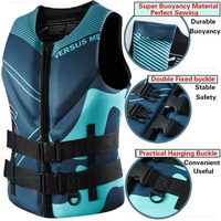 Rompi Olahraga Air Neoprena Cetak Unisex dengan Ritsleting Depan dan Dua Gesper Pelindung untuk Wakeboarding Jet Ski OEM Grosir