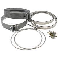 A6809950202 Kit de collier de serrage et de joint DPF robuste à bande en V, compatible Detroit DD15, ajustement précis pour une étanchéité serrée des sorties d'échappement