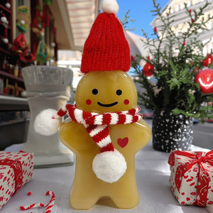 2025 phong cách mới thiết kế bánh gừng người đàn ông hình dạng nhựa dùng một lần chai nước trái cây cho sữa lạnh trà nước giải khát - Product Image 2