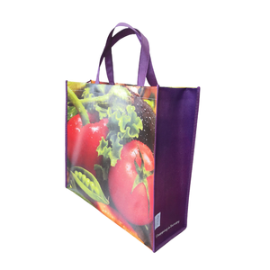 Tas Belanja Promosi Daur Ulang Hitam Reusable Non-Woven, Tas Tote Supermarket <span class=keywords><strong>PP</strong></span> Non Woven Dengan Logo Cetak Kustom - Product Image 2