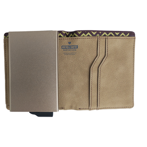 Portefeuille fin en cuir véritable pour homme Cardhoda, fermeture pliante, design à lettres en relief, style minimaliste, utilisation quotidienne, portefeuille court - Product Image 3