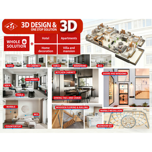 Layanan Desain Interior Rendering 3D, Dekorasi Rumah Arsitektur, Desain Interior untuk Villa, Gambar Efek - Product Image 6