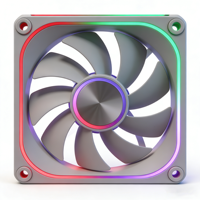 Ventilador de Caja ARGB de 120 mm, 4 Pines, PWM, Silencioso, Direccionable, para PC de Escritorio y Disipador de Calor de CPU, Modelo WGX-W120-02