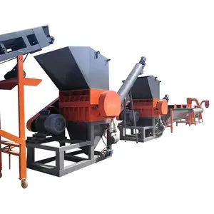 Plastic Wasted Dirty Garbage Crushed Pet Water Bottle Flakes Scraps Recycling Plant Machine