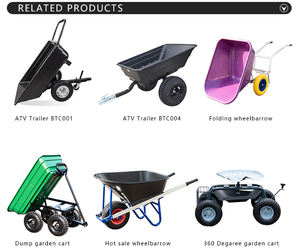 รถสาลี่สองล้อสำหรับใช้ในสถานที่ก่อสร้างเพื่อการเกษตรใช้เป็นรถดัมพ์ขนาดใหญ่สำหรับใช้ในพื้นที่ก่อสร้าง - Product Image 2