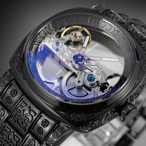 OEM ODM High Quality Men's <b>Skeleton</b> Carved <b>Automatic</b> <b>Watch</b> Stainless Steel Band Luminous Waterproof Mechanical <b>Watch</b> - Product Image 2
