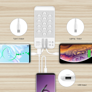 พาวเวอร์แบงค์แบบดูดติดในตัว10000มิลลิแอมป์ต่อชั่วโมงสำหรับ <span class=keywords><strong>iPhone</strong></span> และ Samsung แบตเตอรี่สำรองแบบพกพาแบบบางเฉียบสำหรับโปรโมชั่น - Product Image 6