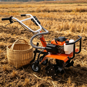 Motoculteur à essence manuel pour la préparation des rizières et des terres sèches - Product Image 1