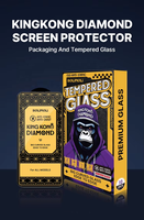 Grand bord incurvé ESD antistatique iphone King Kong verre de protection d'écran pour iPhone 1314 15 16 Pro