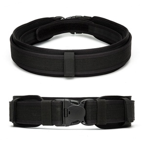 Artex Tactical Belt Men Black Padded Lightweight <b>MOLLE</b> 8-pieces Set Batonn <b>Bag</b> Duty Utility Waist Belt Pouch - Product Image 4