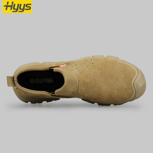 Bottes de sécurité montantes pour le soudage, avec embout en acier, résistantes à la chaleur et anti-éclaboussures, pour la réparation de machines lourdes en chantier naval - Product Image 4