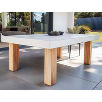 Table GRC en béton armé de fibres de verre Faux marbre personnalisée haute résistance