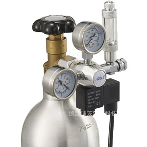 Regulador de CO2 para acuario DCAQUA, válvula reductora de presión de aleación de aluminio con doble manómetro para acuarios plantados - Product Image 2