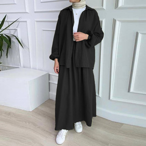 ชุดลำลองสตรี เสื้อเชิ้ตสีเขียวทหาร ชุดกระโปรง Smlxlxxl ชุดเดินทางที่มีสไตล์ - Product Image 3
