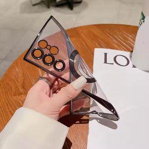 Funda de teléfono con revestimiento de carga inalámbrica magnética de lujo para <span class=keywords><strong>Samsung</strong></span> S25 Ultra S24 Plus, funda de teléfono anticaída con Protector de lente - Product Image 3