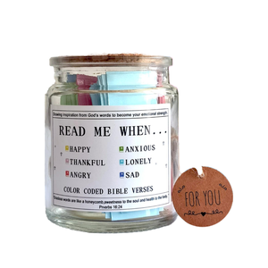 Easter Thanksgiving Bible Verse Jar accessorio-<span class=keywords><strong>preghiera</strong></span> cristiana regali di vetro Non tossico riutilizzabile per Halloween terra Day riempito - Product Image 1