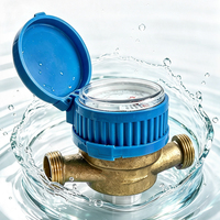 Compteur d'eau domestique à impulsion unique DN15, étanche sous vide, à registre sec, anti-manipulation, pour eau froide
