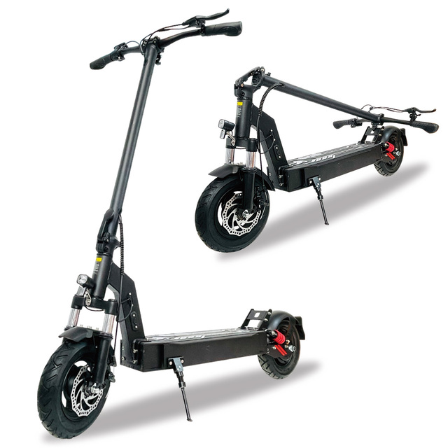 DriveTron DT08 Electric Scooter 500W Motor 48V 13Ah Battery Dual Suspension Dual Brake 10inch Tire 40-60Km Range Max 40Km/h