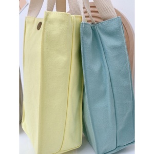 Sac fourre-tout en toile imperméable, petit format carré, poignée souple, écologique, style japonais, unisexe, pour porte-bouteille d'eau - Product Image 3