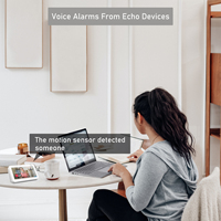 Détecteur de mouvement intelligent sans fil Zigbee - Détecteur PIR haute sensibilité, étanche IP65, en matériau ABS pour systèmes d'alarme de sécurité domestique