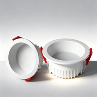 Spot LED encastré anti-éblouissement 75-80mm, plafonnier en aluminium à bord étroit, 5W 7W 3CCT, 2,5 pouces 3 pouces