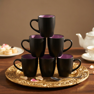 Tasses à café en céramique classiques, capacité 101200 mL, compatibles micro-ondes, fabriquées en Inde - Product Image 2